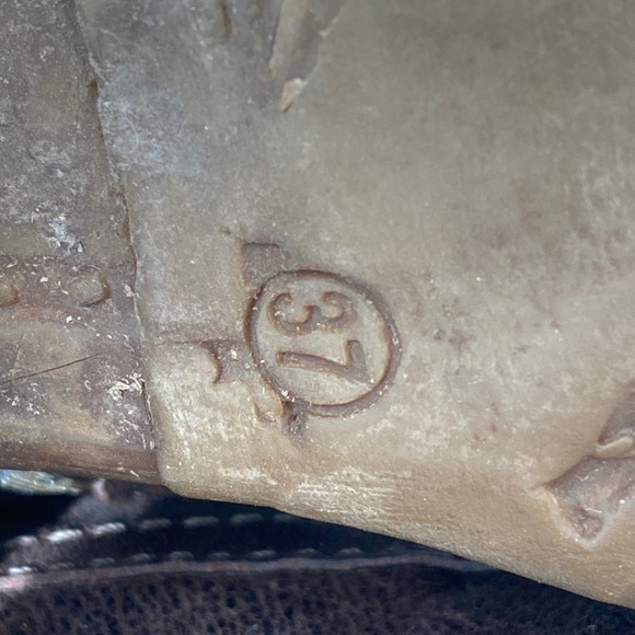 AS 98 Women’s Brown Leather Boots Sz 37, US 6-6.5 Boho Western Grunge Statement - Picture 7 of 13